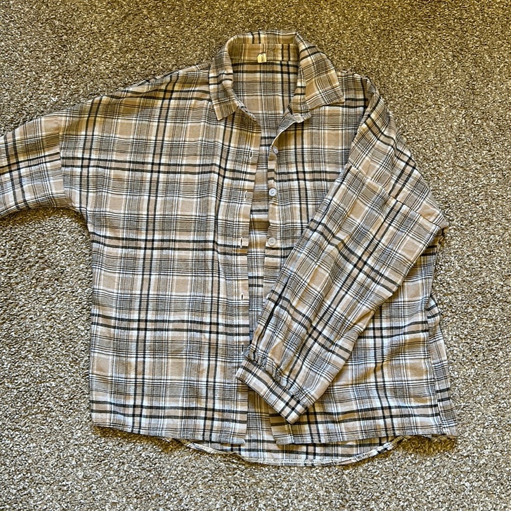 Plaid button up shirt
